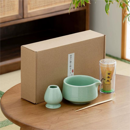 Matcha Set - Zwart- 4-delig - Keramiek