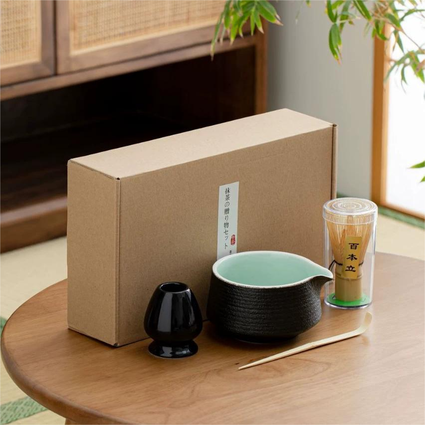Matcha Set - Zwart- 4-delig - Keramiek