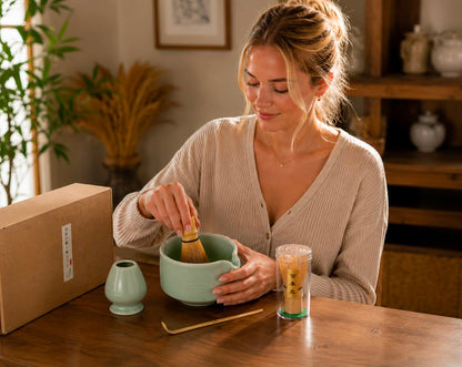 Matcha Set - Zwart- 4-delig - Keramiek